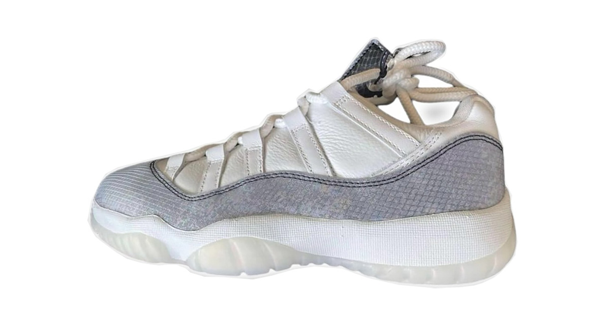 Jordan 11 snakeskin grey release date best sale